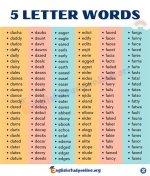 5 Letter Words Starting with Ver All Words List